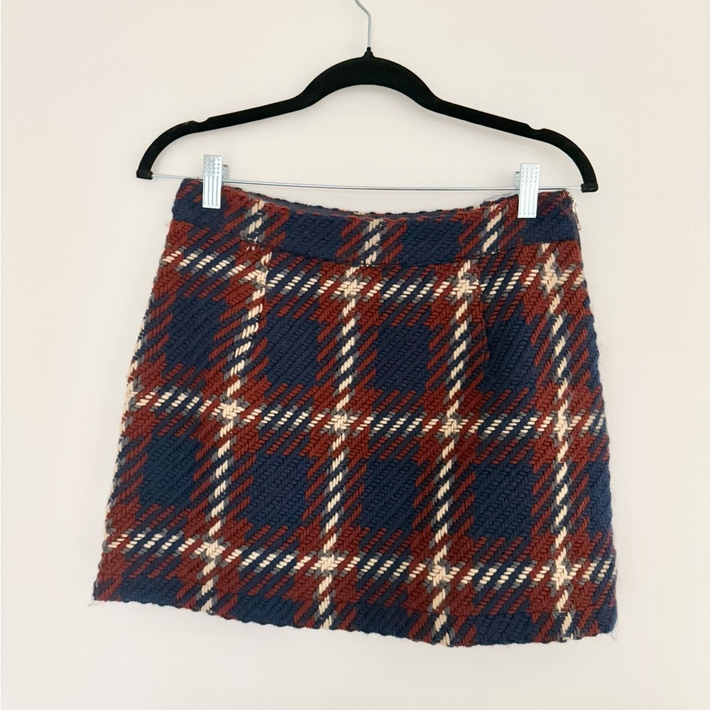 NWT Vici Linden Plaid Knitted Mini Skirt